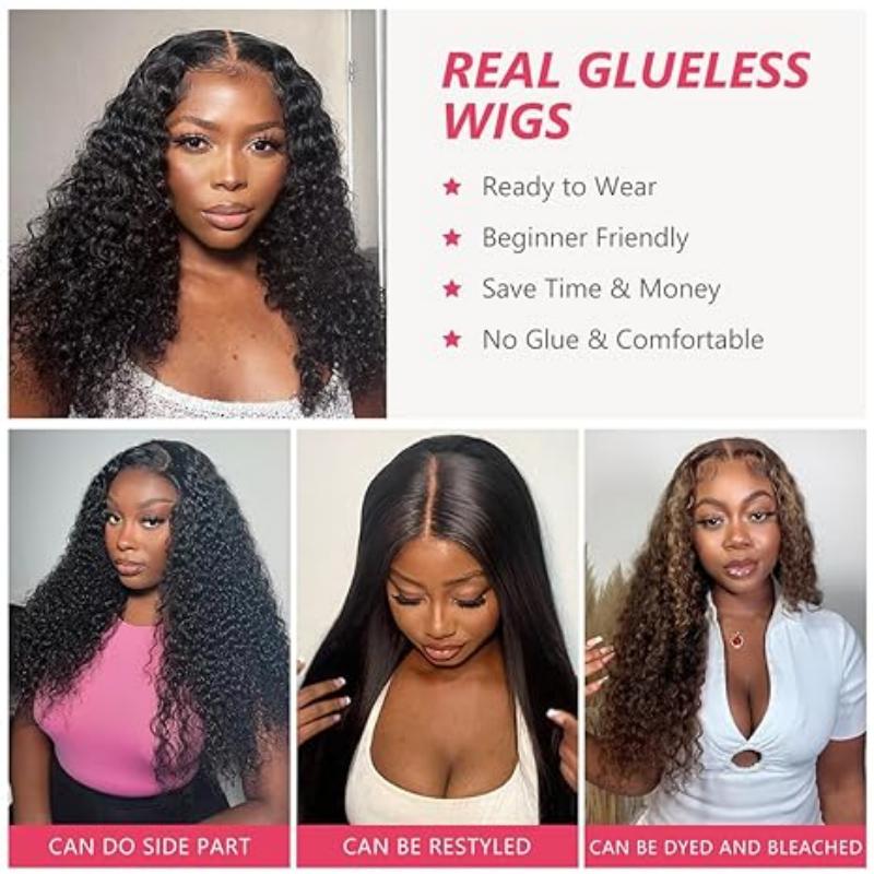 14inch 5x5 Wear and Go Glueless Kinky Curly Wig