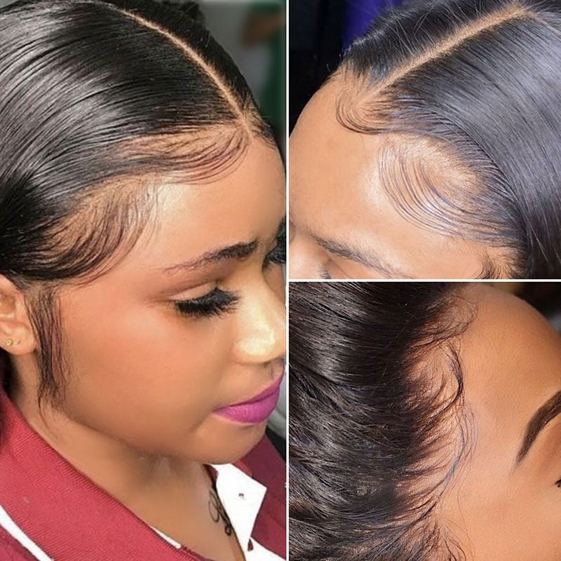 200% Density 12A India Human Hair Straight Wigs