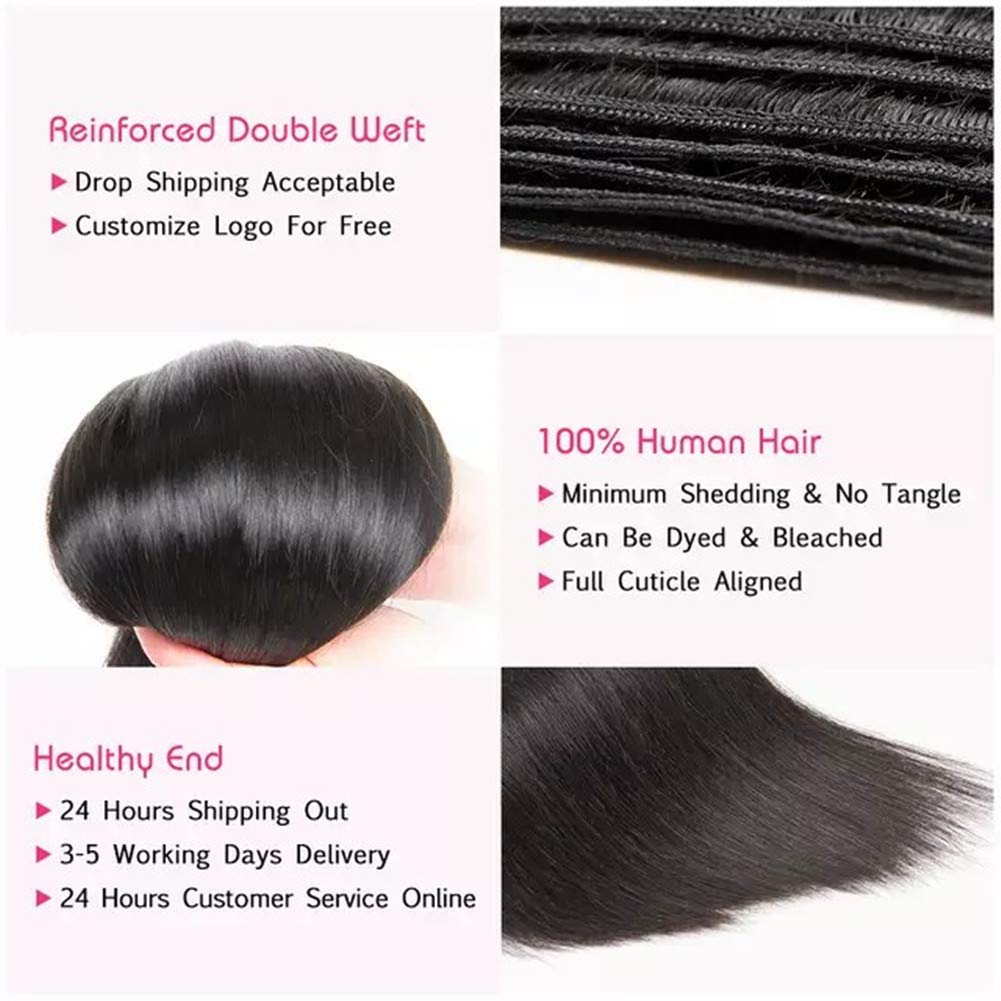 Virgin Cuticle Aligned Remy Straight Human Hair Bundle