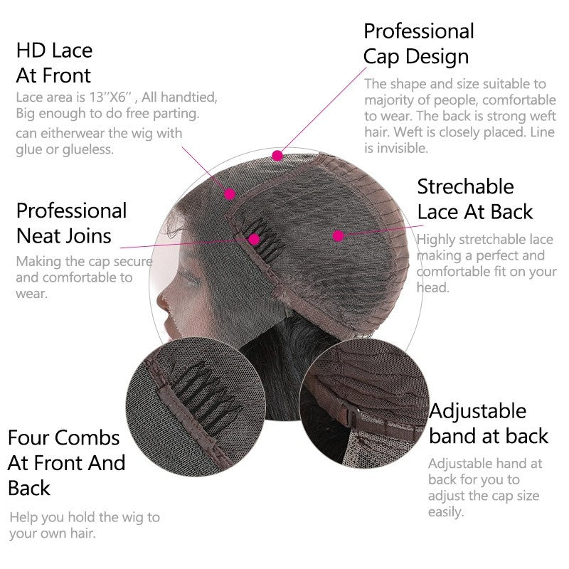 200% Density 12A India Human Hair Straight Wigs