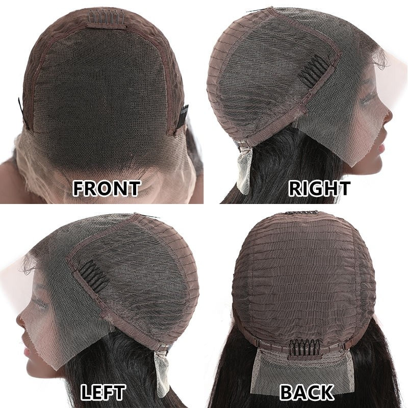 200% Density 12A India Human Hair Straight Wigs