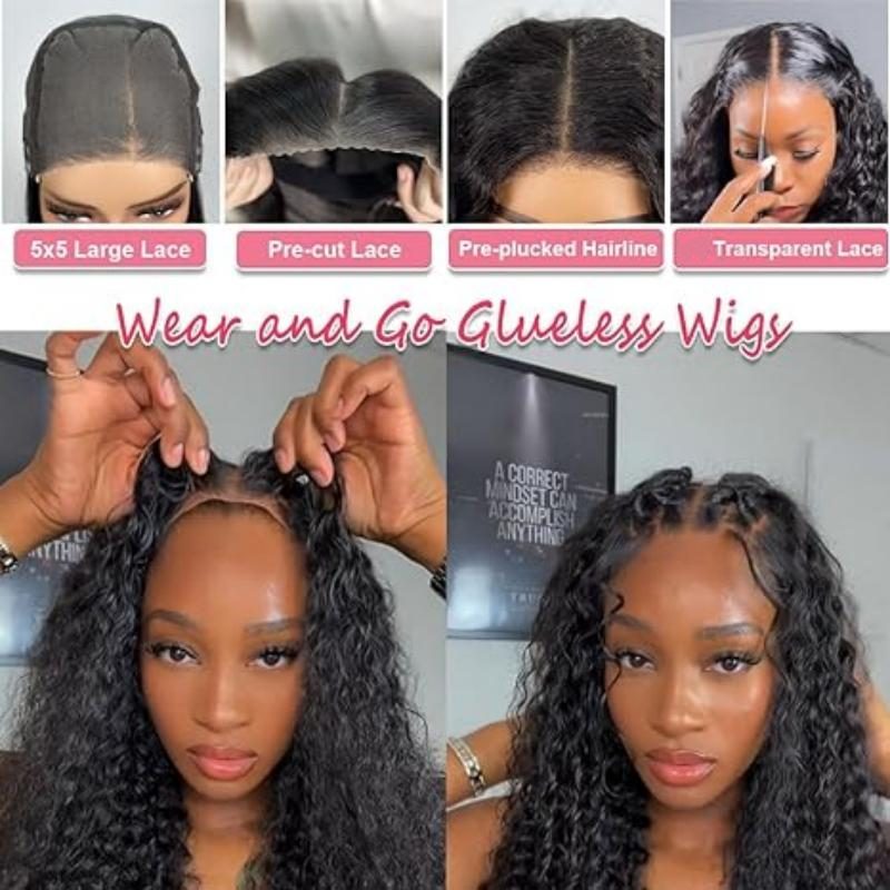 12inch 5x5 Wear and Go Lace Wigs