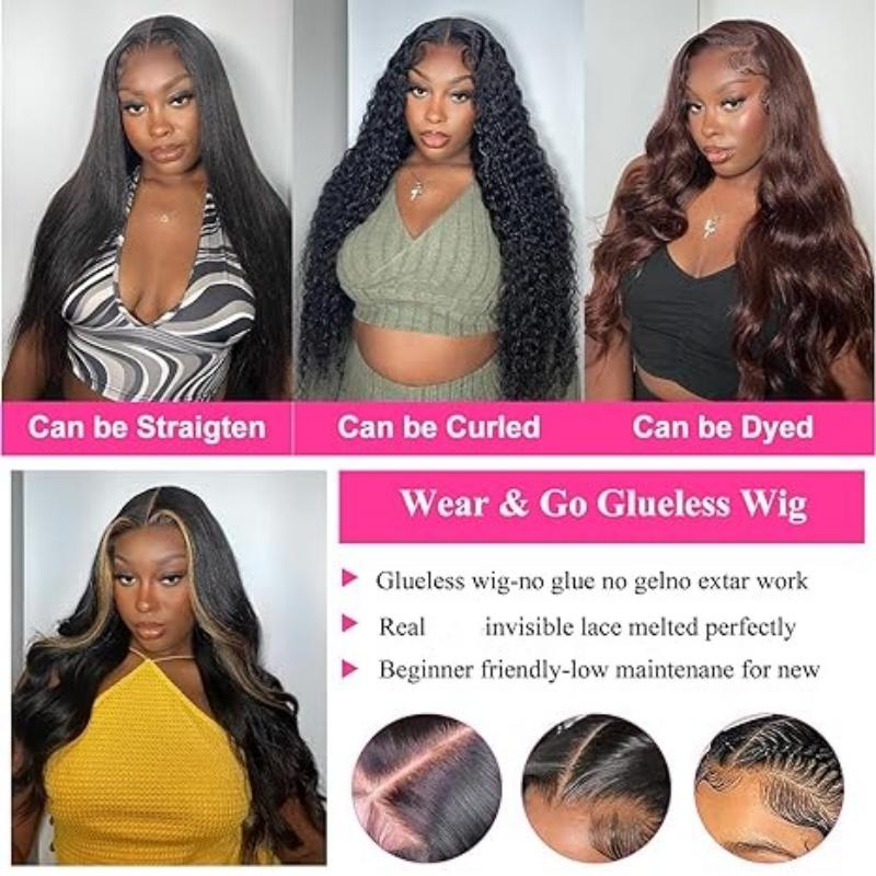 16inch 5x5 Wear and Go Body Wave Lace Closure Wigs