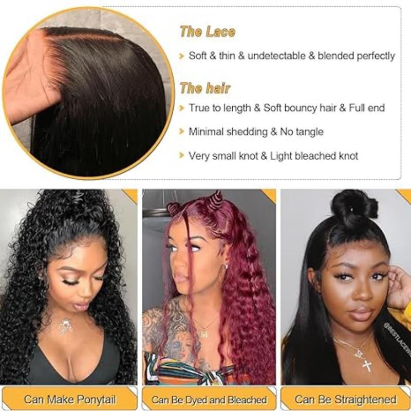 22inch 5x5 Glueless Loose Deep Wave Wigs Lace