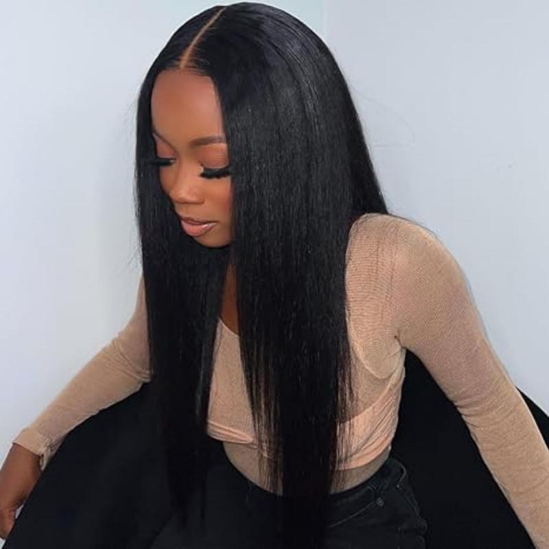 22inch 5x5 glueless wig straight pre pluked natural hair line