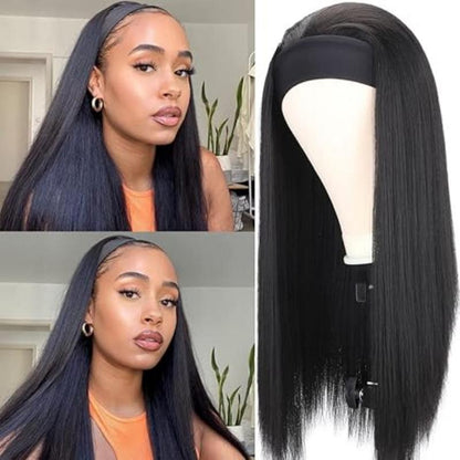 22inch straight headband wigs