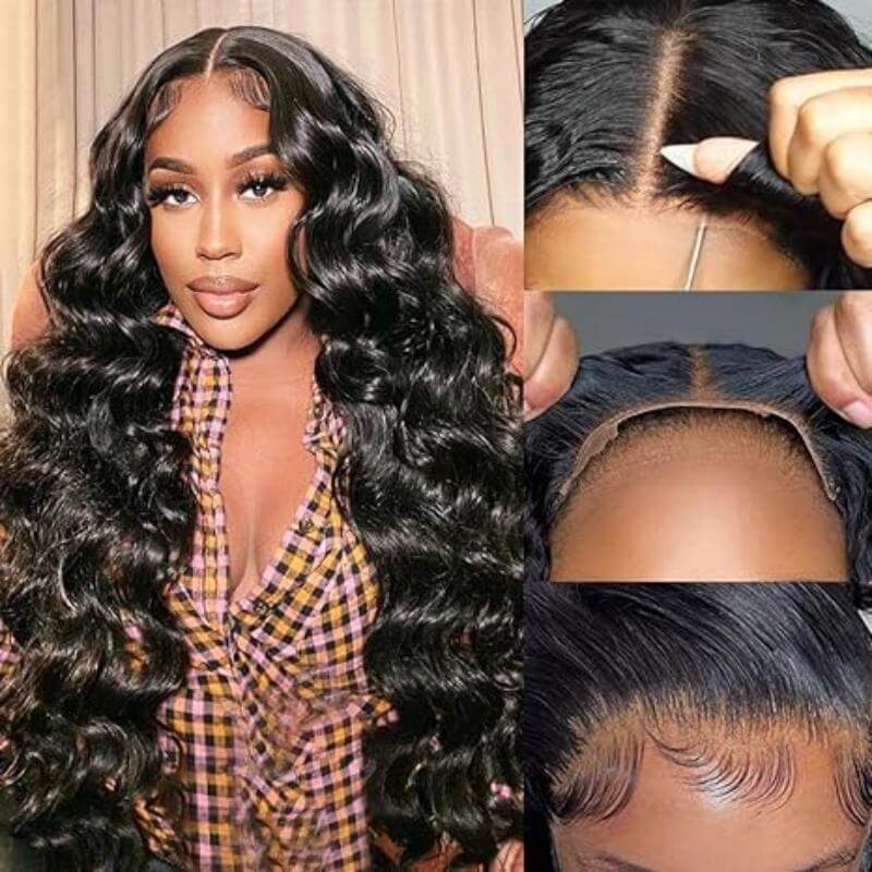 26inch Glueless Pre Plucked Loose Deep Wave Wig