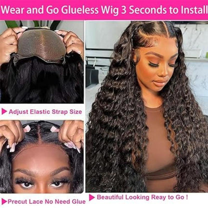 34inch  wear and go wig