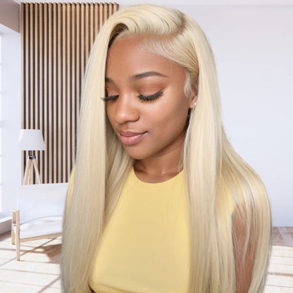 #613 Blonde Human Hair Lace Front Wig