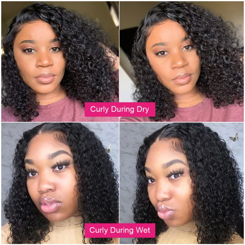 Lace Front Bob Curly Remy Human Hair