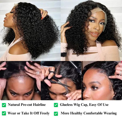 Stay on Trend with FAYUAN Glueless Pre-Plucked Pre-Cut Kinky Curly 5x5 Lace Closure Wig