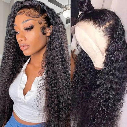 13x4 Transparent Curly Lace Frontal Wig