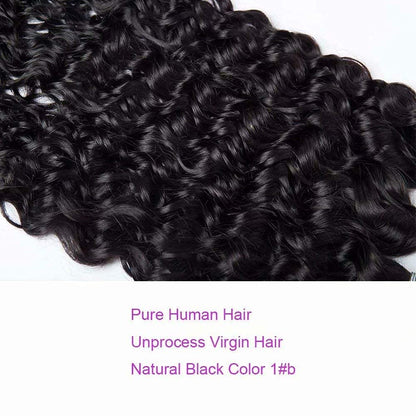Natural Water Wave Bundle 12A Grade Unprocessed Virgin Human Hair