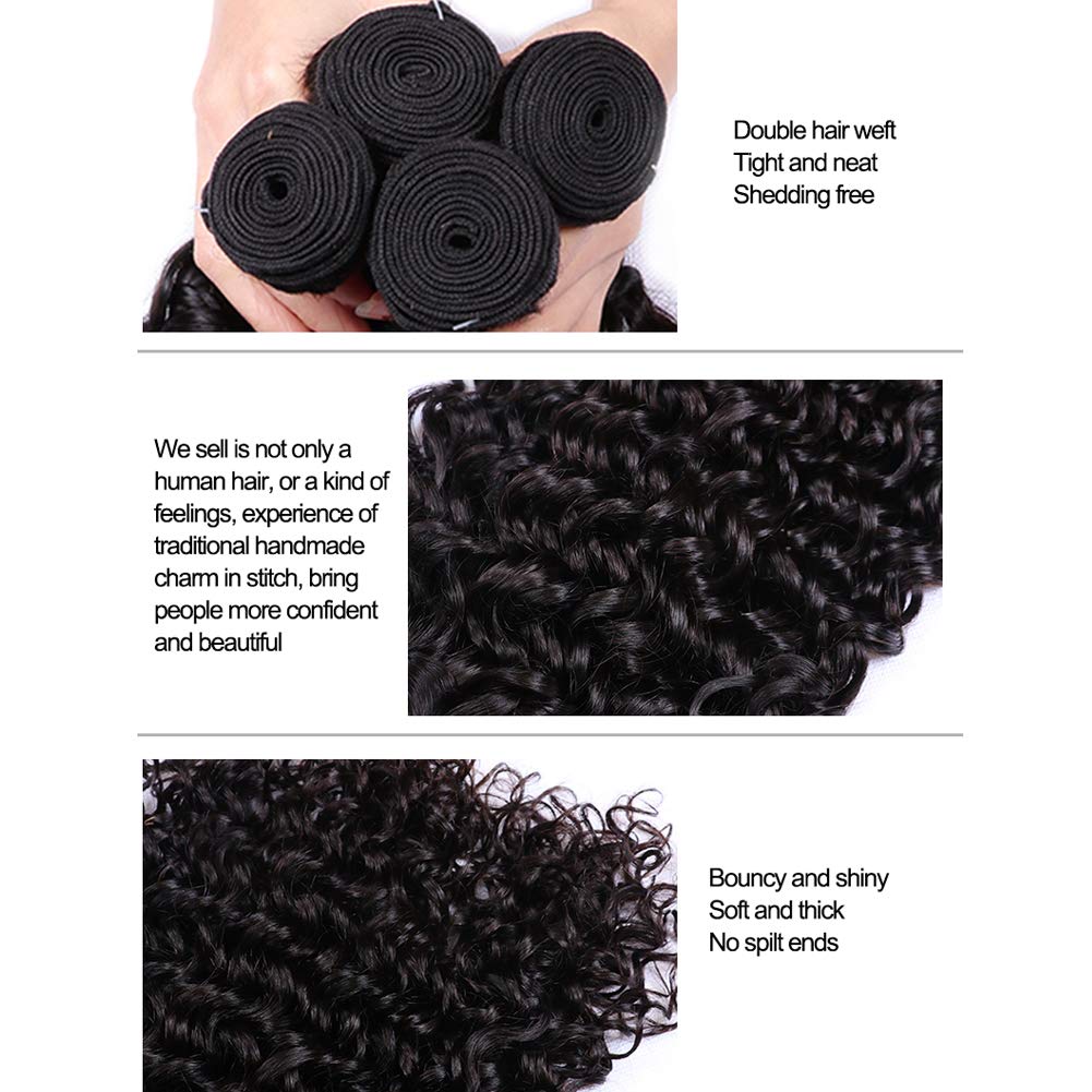 Water Wave Bundle Remy Human Hair 100% Virgin Curly Extension
