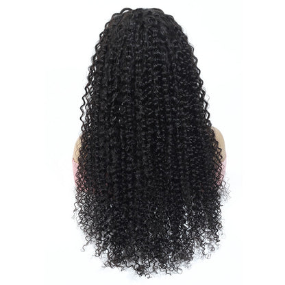 Kinky Curly Hd Lace Frontal Wavy Wig 12A Human Hair