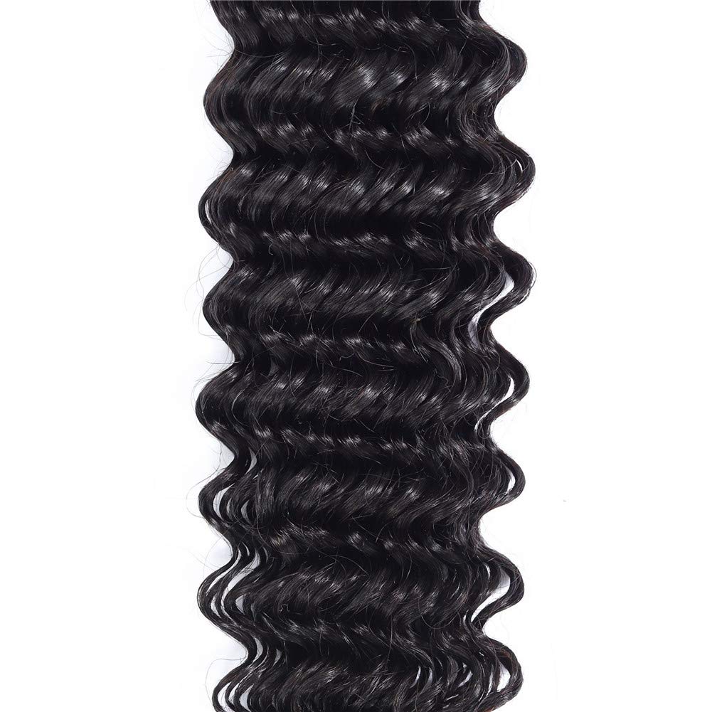Virgin Human Hair Curly Deep Wave Bundles 100% Unprocessed